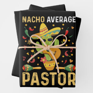 Nicht-der-durchschnittliche-Pastor-religiöser Führ Geschenkpapier Set