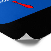 Nicht der Präsident - Blau Poster (Ecke)