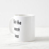 Nicht der schlechteste Boss Funny Gift Office-Mita Kaffeetasse (Vorderseite Links)