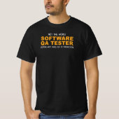 Nicht der schlechteste Software QA Tester Funny T-Shirt (Vorderseite)