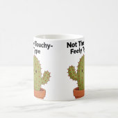 Nicht der Typ Kaktus, der kuschelt | Lustiger Intr Kaffeetasse (Mittel)