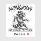 Nicht diagnostiziert, aber jeder ist Hübsch sicher Aufkleber (Blatt)