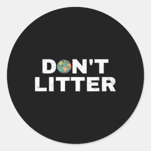 Nicht die Anti-Wurf-Welt des Earth Day Environment Runder Aufkleber