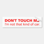 Nicht diese Art des Auto-Autoaufklebers Autoaufkleber (Vorne)