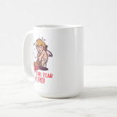 "Nicht dieses Jahr, Cupid!" Art 1 Kaffeetasse (Vorderseite Links)