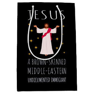 Nicht dokumentierter Jesus-brauner Einwanderer I Mittlere Geschenktüte