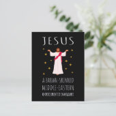 Nicht dokumentierter Jesus-brauner Einwanderer I Postkarte (Stehend Vorderseite)