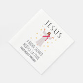 Nicht dokumentierter Jesus-brauner Einwanderer I Serviette (Ecke)