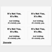 Nicht du, ich bin es rechteckiger aufkleber (Blatt)