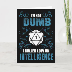 Nicht Dumm - Low Intelligence Rpg Tabletop Gamer R Karte