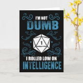 Nicht Dumm - Low Intelligence Rpg Tabletop Gamer R Karte (Gelbe Blume)