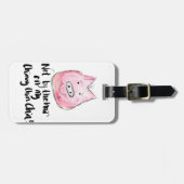 Nicht durch das Haar meines Chinny Chin Chin Gepäckanhänger (Vorderseite horizontal)