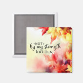 Nicht durch meine Stärke, sondern durch sein Chris Magnet (Vorderseite/Rückseite)