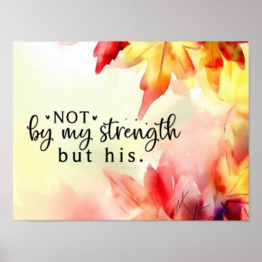 Nicht durch meine Stärke, sondern durch sein Chris Poster (Vorne)