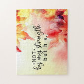 Nicht durch meine Stärke, sondern durch sein Chris Puzzle (Vertikal)