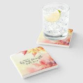 Nicht durch meine Stärke, sondern durch sein Chris Steinuntersetzer (Seitenansicht)