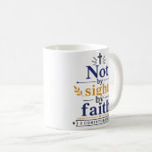 Nicht durch Sehen, sondern durch Glauben - Inspiri Kaffeetasse (VorderseiteRechts)