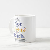 Nicht durch Sehen, sondern durch Glauben - Inspiri Kaffeetasse (Vorderseite Links)