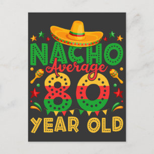 Nicht durchschnittliche 80-jährige Cinco de Mayo Postkarte