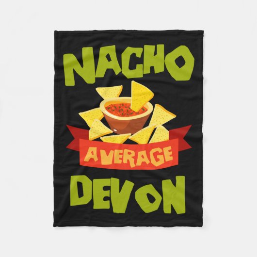 Nicht durchschnittliche Devon lustiger Geburtstag Fleecedecke (Vorderseite)