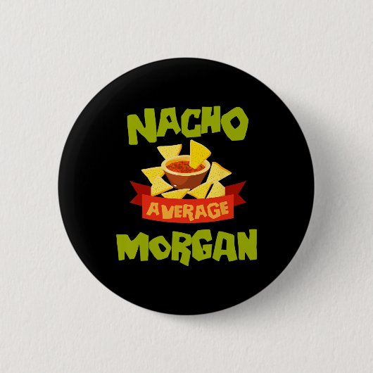 Nicht durchschnittliche Morgan lustiger Geburtstag Button (Vorderseite)