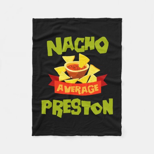 Nicht durchschnittliche Preston lustiger Geburtsta Fleecedecke (Vorderseite)