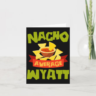 Nicht durchschnittliche Wyatt lustiger Geburtstag  Karte