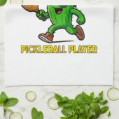 Nicht durchschnittlicher Pickleball-Spieler Geschirrtuch (Gefaltet)