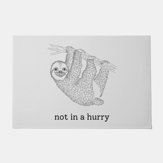 nicht eilig fußmatte (Vorderseite)