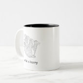 nicht eilig zweifarbige tasse (Vorderseite Links)