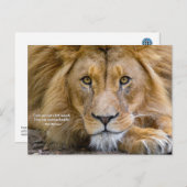 Nicht ein bisschen gezähmt - Motivierend Zitat + I Postkarte (Vorne/Hinten)