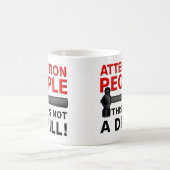 Nicht ein Bohrgerät-lustiger Tassen-Spaß Kaffeetasse (Mittel)