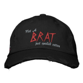 Nicht ein Brat, der nur Rot-Vater-Cap verdorben ha Bestickte Kappe
