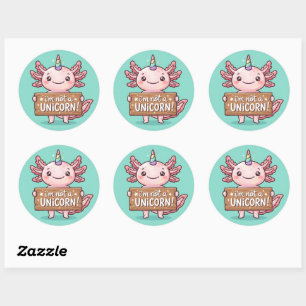Nicht ein Einhorn Axolotl Aufkleber - Erstelle dei