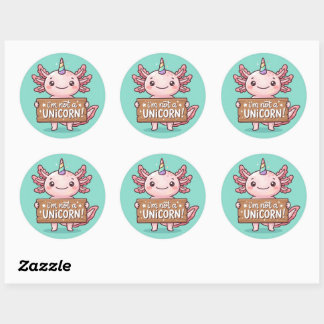 Nicht ein Einhorn Axolotl Aufkleber - Erstelle dei