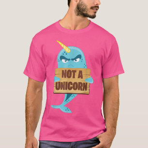 Nicht ein Einhorn Lustiges Narwal-Fisch-Meeres-Hum T-Shirt