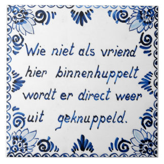 Nicht ein Freund? Wieder losgetreten. Fliese