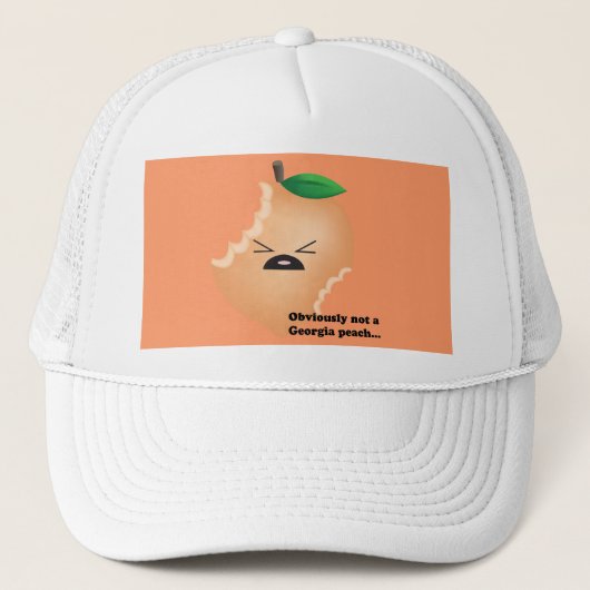 Nicht-EIn-Georgia-Pfirsich Truckerkappe (Vorderseite)