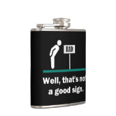 Nicht ein guter Sign Funny Joke Flachmann (Rechts)