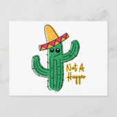 Nicht ein Hugger Cactus Mexican Sombrero Postkarte (Vorderseite)