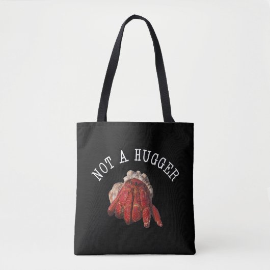 Nicht ein Hugger Funny Hermit Crab Tasche (Vorderseite)