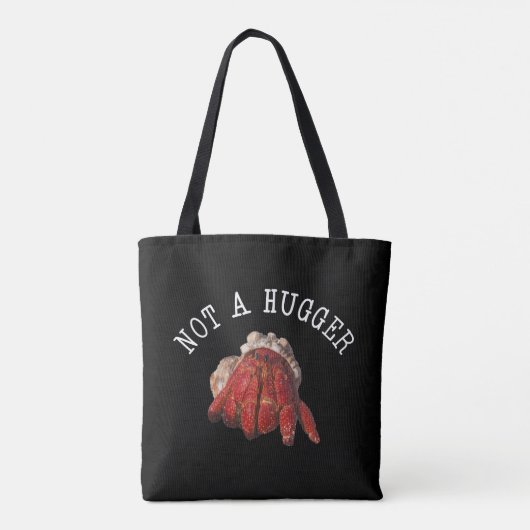 Nicht ein Hugger Funny Hermit Crab Tasche (Rückseite)
