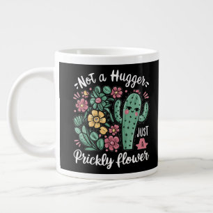 Nicht ein Hugger nur eine prickelnde Blume Niedlic Jumbo-Tasse