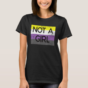 Nicht ein Mädchen, das nicht binär ist, ist stolz T-Shirt