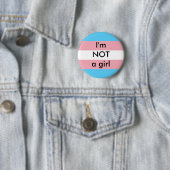 Nicht ein Mädchen-Knopf Button (Beispiel)