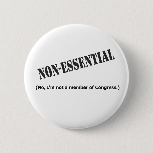 Nicht ein Mitglied des Kongresses Button (Vorderseite)