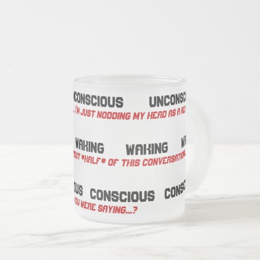 Nicht-EIn-Morgen-Person Kaffee-Tasse Mattglastasse (VorderseiteRechts)