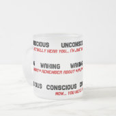 Nicht-EIn-Morgen-Person Kaffee-Tasse Mattglastasse (Vorderseite Links)