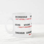 Nicht-EIn-Morgen-Person Kaffee-Tasse Mattglastasse (Links)