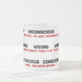 Nicht-EIn-Morgen-Person Kaffee-Tasse Mattglastasse (Mittel)